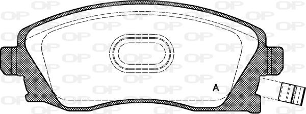 Open Parts BPA0774.12 - Brake Pad Set, disc brake autospares.lv