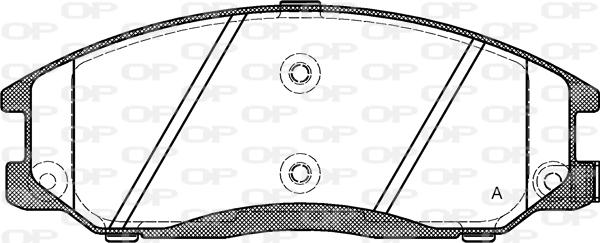 Open Parts BPA0771.02 - Brake Pad Set, disc brake autospares.lv