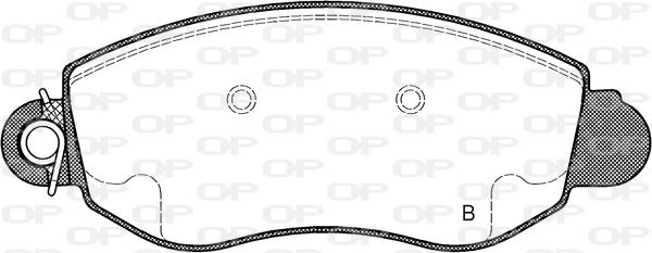 Open Parts BPA0772.02 - Brake Pad Set, disc brake autospares.lv