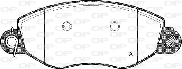 Open Parts BPA0772.12 - Brake Pad Set, disc brake autospares.lv