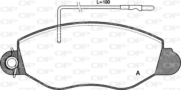 Open Parts BPA0772.22 - Brake Pad Set, disc brake autospares.lv