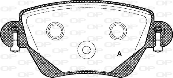 Open Parts BPA0777.00 - Brake Pad Set, disc brake autospares.lv