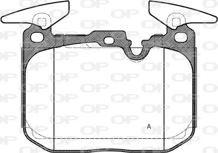 Open Parts BPA1491.00 - Brake Pad Set, disc brake autospares.lv