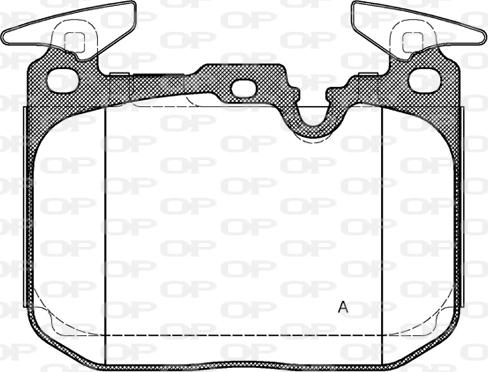 Open Parts BPA1491.10 - Brake Pad Set, disc brake autospares.lv