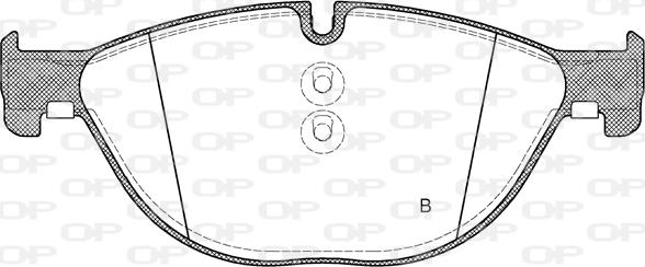 Open Parts BPA1414.00 - Brake Pad Set, disc brake autospares.lv