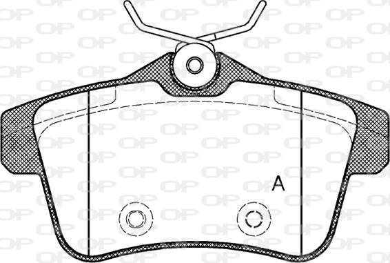 Open Parts BPA1418.00 - Brake Pad Set, disc brake autospares.lv