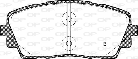 Open Parts BPA1481.02 - Brake Pad Set, disc brake autospares.lv