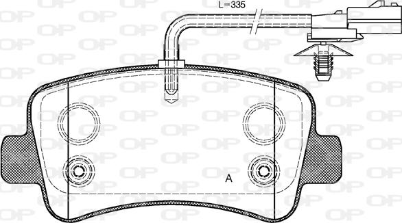 Open Parts BPA1439.01 - Brake Pad Set, disc brake autospares.lv