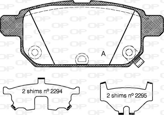 Open Parts BPA1471.02 - Brake Pad Set, disc brake autospares.lv