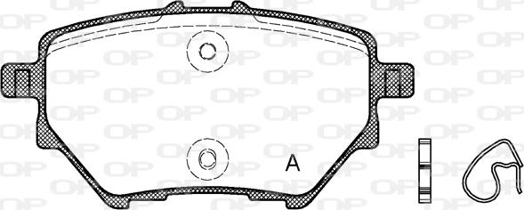 Open Parts BPA1562.00 - Brake Pad Set, disc brake autospares.lv