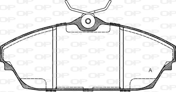 Open Parts BPA1504.00 - Brake Pad Set, disc brake autospares.lv