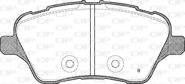 Open Parts BPA1514.00 - Brake Pad Set, disc brake autospares.lv