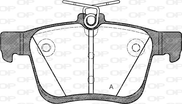 Open Parts BPA1516.00 - Brake Pad Set, disc brake autospares.lv