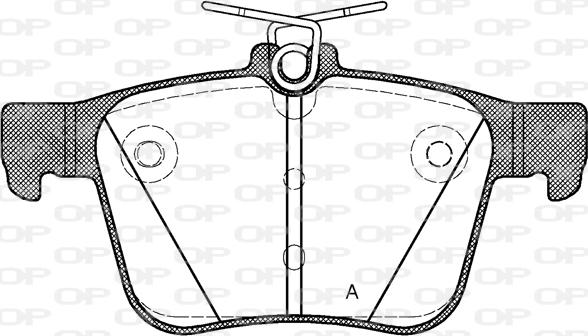 Open Parts BPA1516.10 - Brake Pad Set, disc brake autospares.lv