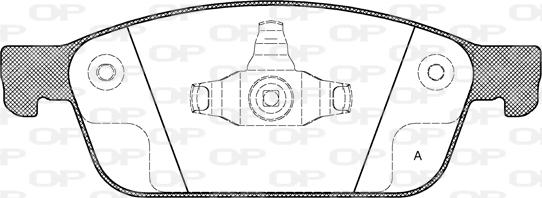 Open Parts BPA1510.10 - Brake Pad Set, disc brake autospares.lv