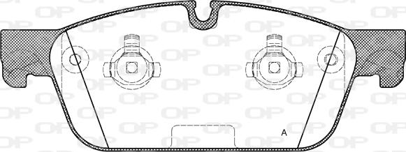 Open Parts BPA1511.00 - Brake Pad Set, disc brake autospares.lv