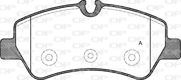 Open Parts BPA1521.00 - Brake Pad Set, disc brake autospares.lv