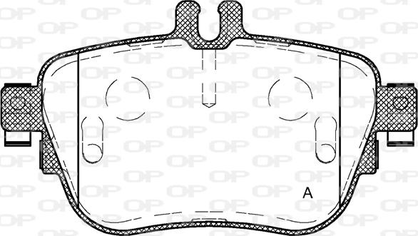 Open Parts BPA1699.00 - Brake Pad Set, disc brake autospares.lv