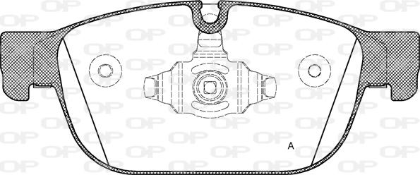 Open Parts BPA1696.00 - Brake Pad Set, disc brake autospares.lv