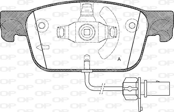 Open Parts BPA1692.01 - Brake Pad Set, disc brake autospares.lv