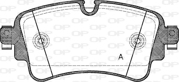 Open Parts BPA1669.08 - Brake Pad Set, disc brake autospares.lv