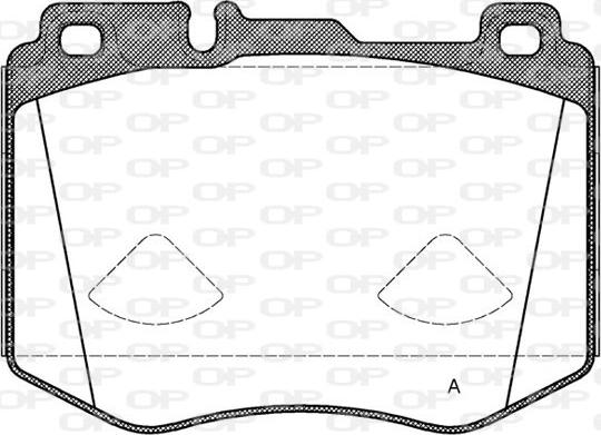 Open Parts BPA1604.00 - Brake Pad Set, disc brake autospares.lv