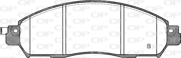 Open Parts BPA1612.04 - Brake Pad Set, disc brake autospares.lv