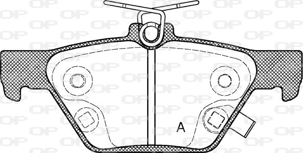 Open Parts BPA1638.02 - Brake Pad Set, disc brake autospares.lv