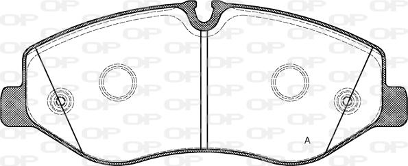 Open Parts BPA1623.00 - Brake Pad Set, disc brake autospares.lv