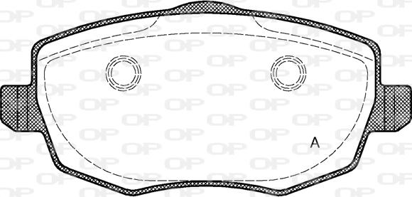 Open Parts BPA1099.00 - Brake Pad Set, disc brake autospares.lv