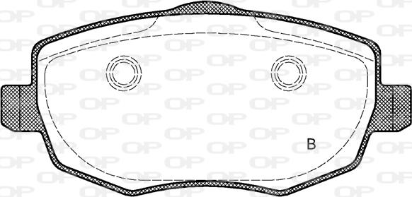 Open Parts BPA1099.01 - Brake Pad Set, disc brake autospares.lv