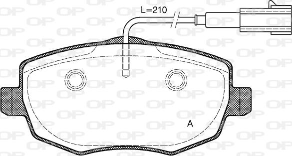 Open Parts BPA1099.01 - Brake Pad Set, disc brake autospares.lv