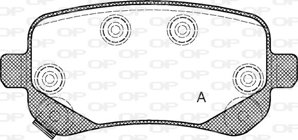 Open Parts BPA1095.02 - Brake Pad Set, disc brake autospares.lv