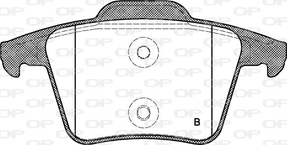 Open Parts BPA1044.00 - Brake Pad Set, disc brake autospares.lv