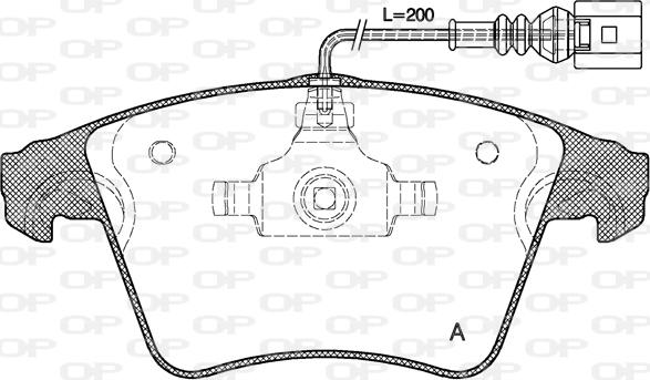 Open Parts BPA1045.01 - Brake Pad Set, disc brake autospares.lv