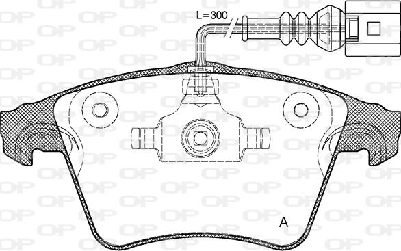 Open Parts BPA1045.22 - Brake Pad Set, disc brake autospares.lv