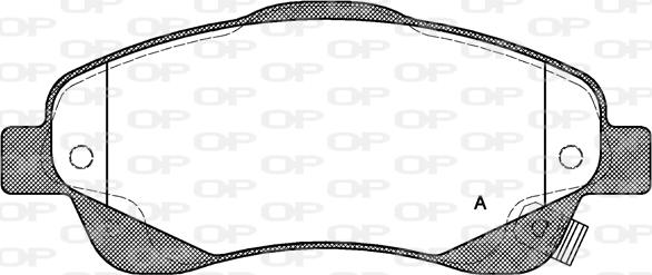 Open Parts BPA1046.02 - Brake Pad Set, disc brake autospares.lv