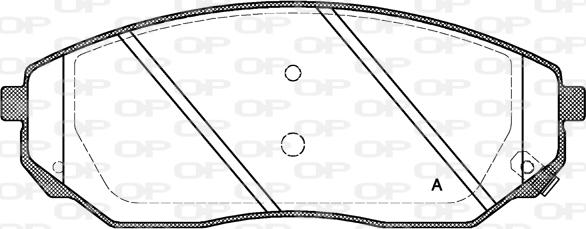 Open Parts BPA1041.02 - Brake Pad Set, disc brake autospares.lv