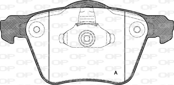 Open Parts BPA1043.00 - Brake Pad Set, disc brake autospares.lv