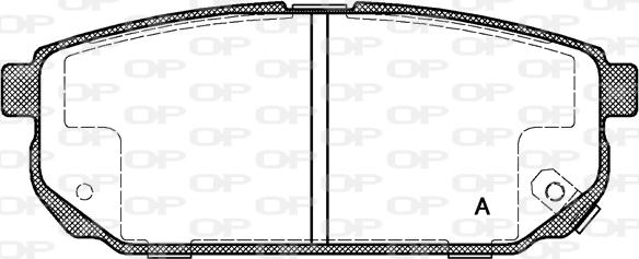 Open Parts BPA1042.02 - Brake Pad Set, disc brake autospares.lv