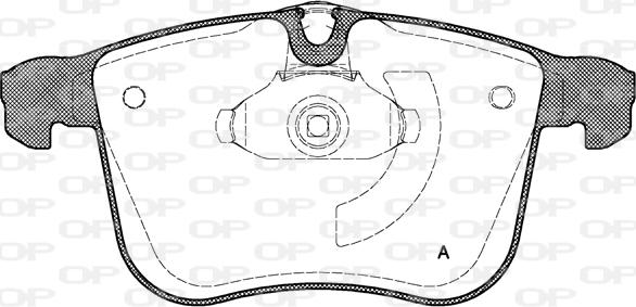 Open Parts BPA1053.00 - Brake Pad Set, disc brake autospares.lv