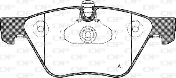 Open Parts BPA1052.00 - Brake Pad Set, disc brake autospares.lv