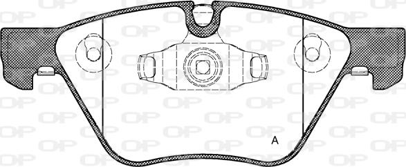 Open Parts BPA1052.10 - Brake Pad Set, disc brake autospares.lv