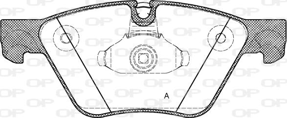 Open Parts BPA1052.30 - Brake Pad Set, disc brake autospares.lv