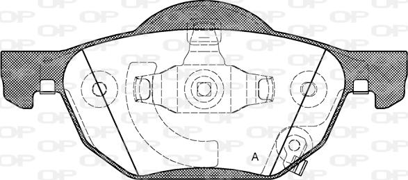 Open Parts BPA1068.02 - Brake Pad Set, disc brake autospares.lv