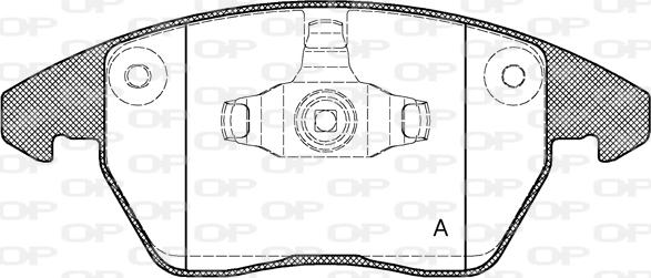 Open Parts BPA1030.10 - Brake Pad Set, disc brake autospares.lv