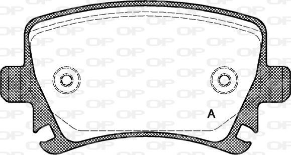 Open Parts BPA1031.00 - Brake Pad Set, disc brake autospares.lv