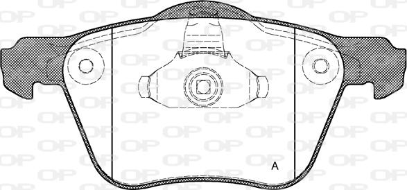 Open Parts BPA1070.00 - Brake Pad Set, disc brake autospares.lv