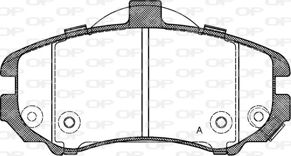 Open Parts BPA1194.02 - Brake Pad Set, disc brake autospares.lv