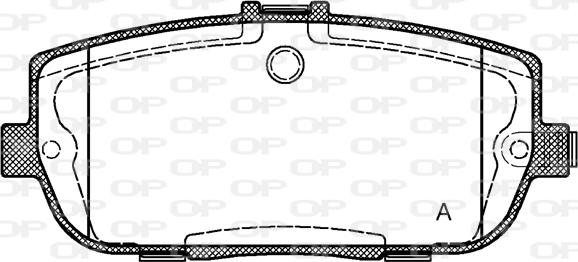 Open Parts BPA1190.01 - Brake Pad Set, disc brake autospares.lv